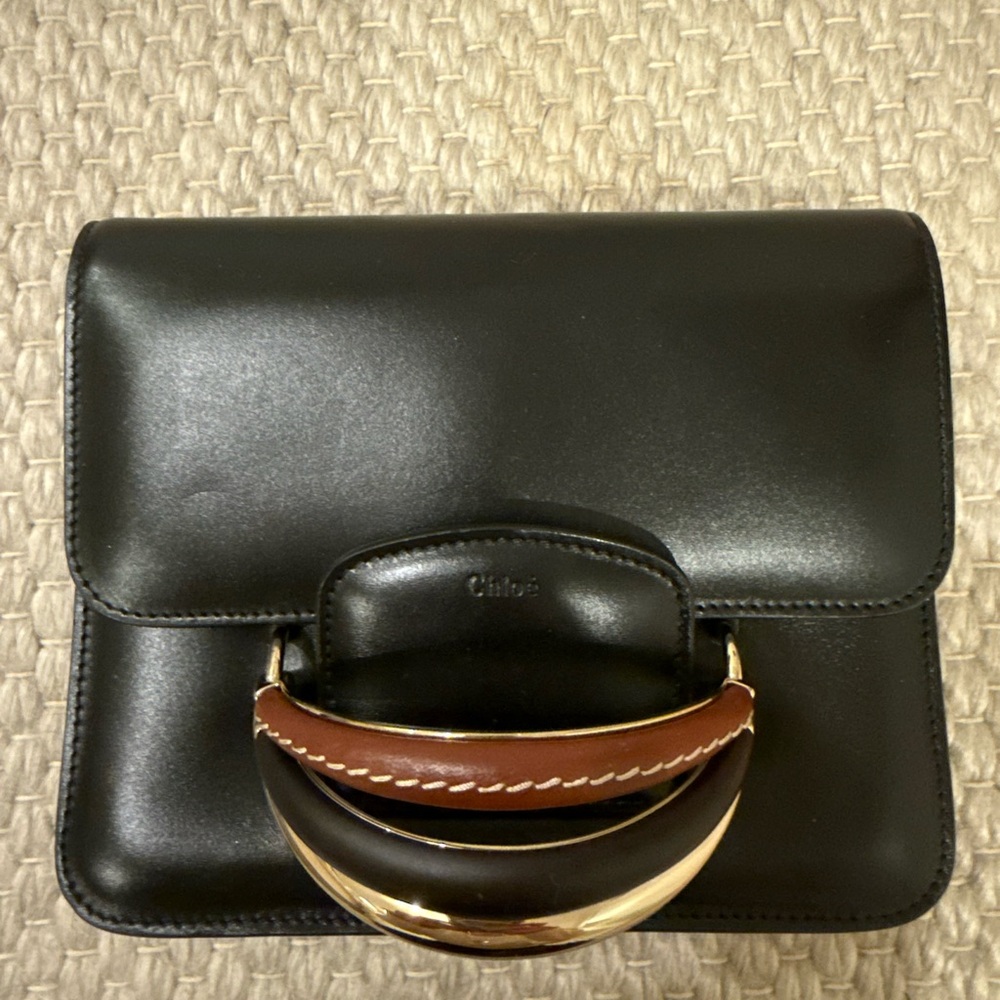 Chloe Katie Crossbody Bag - Black Leather - Picture 6 of 12